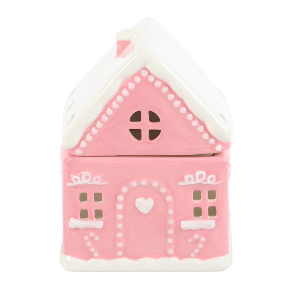 Pink Gingerbread House Oil Burner